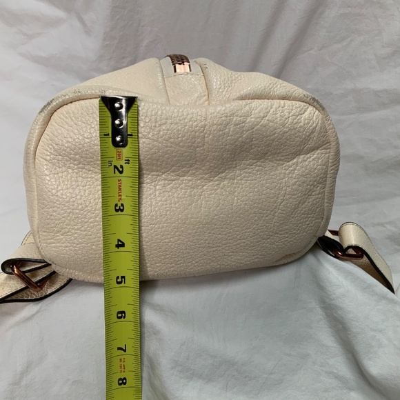 Aimee Kestenberg Cream Leather Backpack - Picture 5 of 12